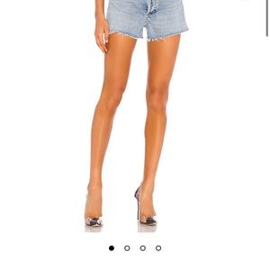 Agolde High-Waisted Parker Cutoff Shorts, Size 23